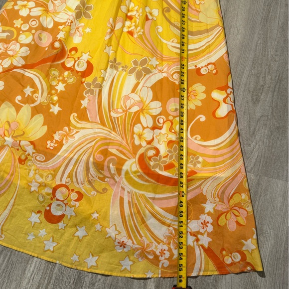 Hale Bob Yellow and Orange Floral Maxi Dress - Picture 6 of 16